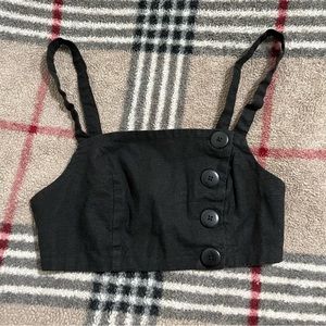 UO Black Crop Top XS- TP